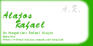 alajos rafael business card